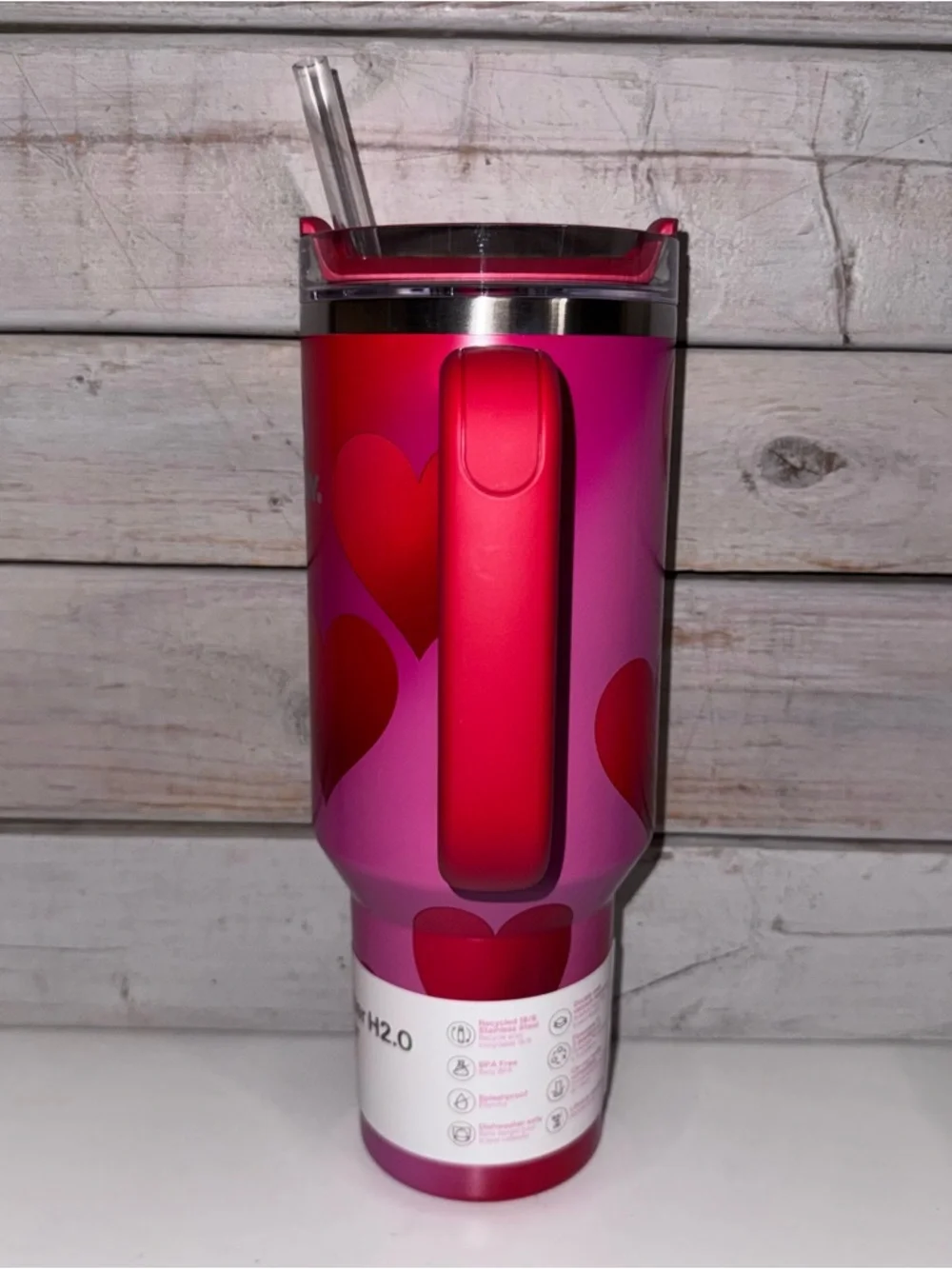 Stanley x Target 40oz Quencher - Rouge Heart Gradient - Valentines NWT Release - Picture 2 of 8